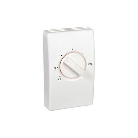 Tpi Wall Mount Line Voltage Thermostat Single Pole, White S2022H10AA